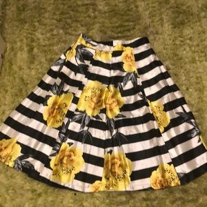 Knee length floral skirt